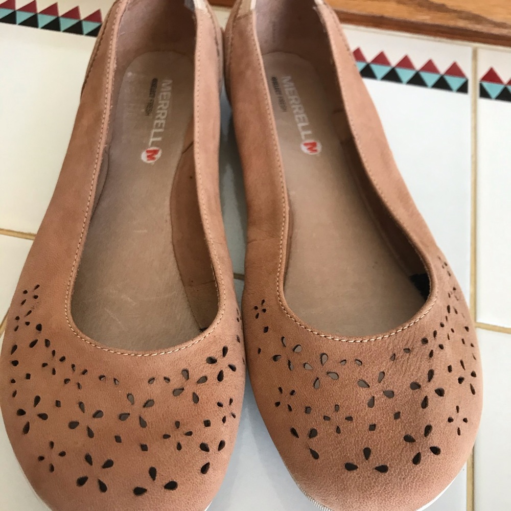 Merrell Brown Sugar Suede Slip on Flats